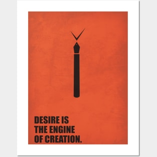 Desire the Engine of Creation ! Business Quotes Posters and Art